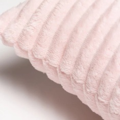 BHS Ribbon Velour Cushion 45cm - Blush