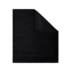BHS Ribbon Velour Throw 127x152cm - Black BHS Ribbon Velour Throw 127x152cm - Black