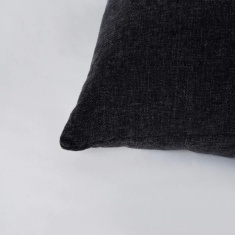 BHS Chenille Cushion 43cm - Charcoal