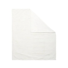 BHS Jumbo Cord Throw 127x152cm - Cream
