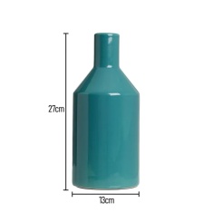BHS Bottle Ceramic Vase - Green