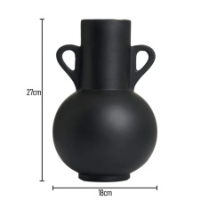 BHS Ceramic Jug Vase - Black