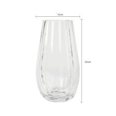 BHS Tulip Glass Vase - Clear