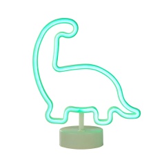 BHS Glow Dino Neon Table Lamp - Green BHS Glow Dino Neon Table Lamp - Green