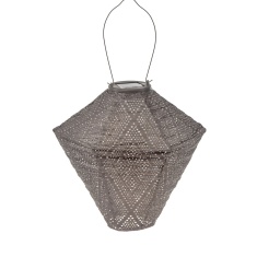 Lumiz Can Solar Lantern - 30cm - Marrakesh - Silver Lumiz Can Solar Lantern - 30cm - Marrakesh - Silver