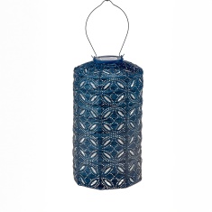 Lumiz Cylinder Solar Lantern - 18cm - Mandela - Petrol Lumiz Cylinder Solar Lantern - 18cm - Mandela - Petrol