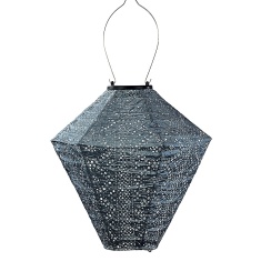 Lumiz Diamond Solar Lantern - 28cm - Lace - Grey Blue Lumiz Diamond Solar Lantern - 28cm - Lace - Grey Blue