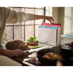 Joseph Joseph Folio Icon 4 Piece Chopping Board Set - Silver