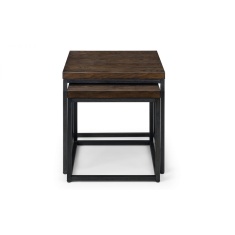 Julian Bowen Brooklyn Nesting Lamp Tables - Dark Oak