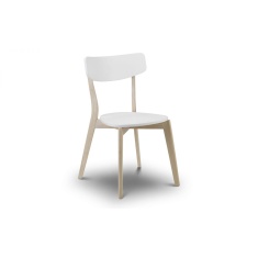 Julian Bowen Casa Dining Chair - White/Oak