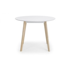 Julian Bowen Casa Round Dining Table - White/Oak