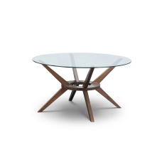 Julian Bowen Chelsea Large 140cm Round Glass Table