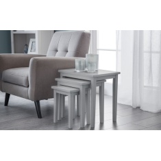 Julian Bowen Cleo Nest Of Tables - Grey Julian Bowen Cleo Nest Of Tables - Grey