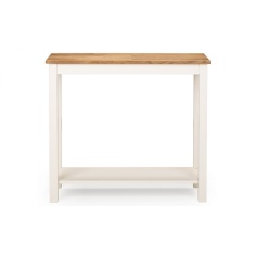 Julian Bowen Coxmoor Console Table 90cm - Ivory & Oak
