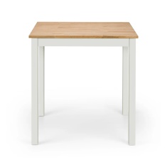 Julian Bowen Coxmoor Square Dining Table 75cm - Ivory & Oak