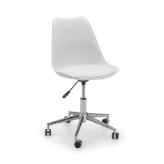 Julian Bowen Erika Office Chair - White/Chrome