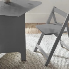 Julian Bowen Gatan Small Gateleg Table With 2 Chairs - Grey