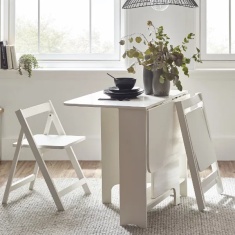 Julian Bowen Gatan Small Gateleg Table With 2 Chairs - White