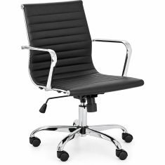 Julian Bowen Gio Office Chair - Black & Chrome