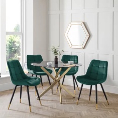 Julian Bowen Hadid Dining Chair - Green