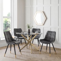 Julian Bowen Hadid Dining Chair - Grey