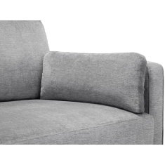 Julian Bowen Hayward 3 Seater - Grey Chenille Fabric