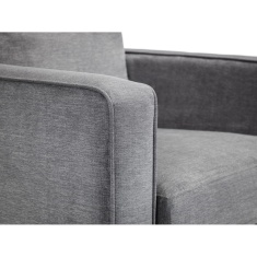 Julian Bowen Hayward Chair - Grey Chenille Fabric