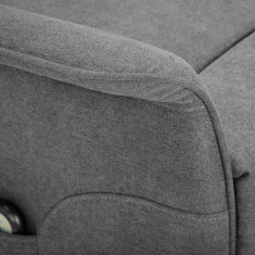 Julian Bowen Helena Rise & Recline Chair - Charcoal Fabric