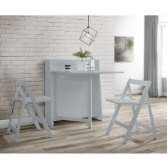 Julian Bowen Helsinki Compact Folding Dining Set - Light Grey