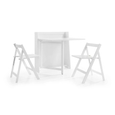 Julian Bowen Helsinki Compact Folding Dining Set - White