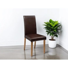 Julian Bowen Hudson Dining Chair - Brown Julian Bowen Hudson Dining Chair - Brown