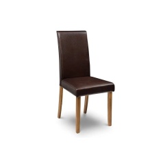 Julian Bowen Hudson Dining Chair - Brown