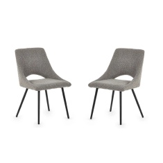 Julian Bowen Iris Boucle Dining Chair - Grey