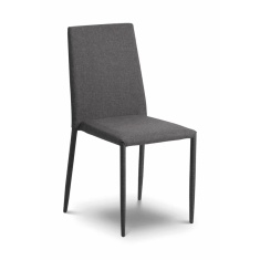 Julian Bowen Jazz Fabric Chair - Slate Grey