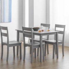Julian Bowen Kobe Wooden Dining Chair - Torino Grey