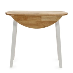 Julian Bowen Linwood Round Drop Leaf Table - Natural Top