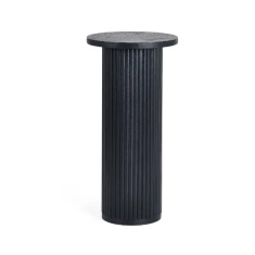 Julian Bowen Louis Fluted Drinks Table - Black