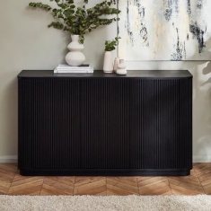 Julian Bowen Louis Fluted Sideboard - Black Julian Bowen Louis Fluted Sideboard - Black