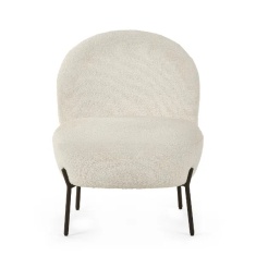 Julian Bowen Lulu Boucle Accent Chair - Ivory