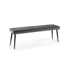 Julian Bowen Luxe Low Bench - Grey