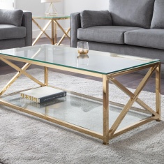 Julian Bowen Miami Coffee Table - Gold