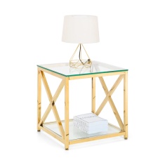 Julian Bowen Miami Lamp Table - Gold
