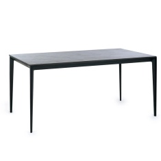 Julian Bowen Miami Rectangular Stone Top Dining Table - Slate Grey