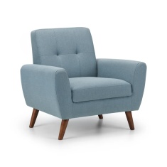 Julian Bowen Monza Compact Retro Chair - Blue