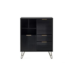 Julian Bowen Murano 2 Door 2 Drawer Sideboard - Matt Black
