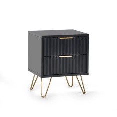 Julian Bowen Murano Lamp Table - Matt Black