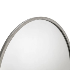Julian Bowen Octave Round Pewter Wall Mirror