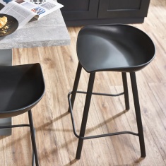 Julian Bowen Renzo Bar Stool - Black Julian Bowen Renzo Bar Stool - Black