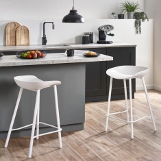 Julian Bowen Renzo Bar Stool - White