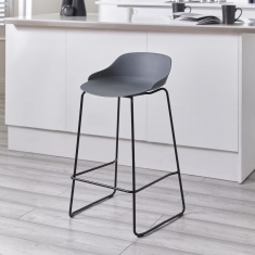 Julian Bowen Rocco Stool - Dark Grey